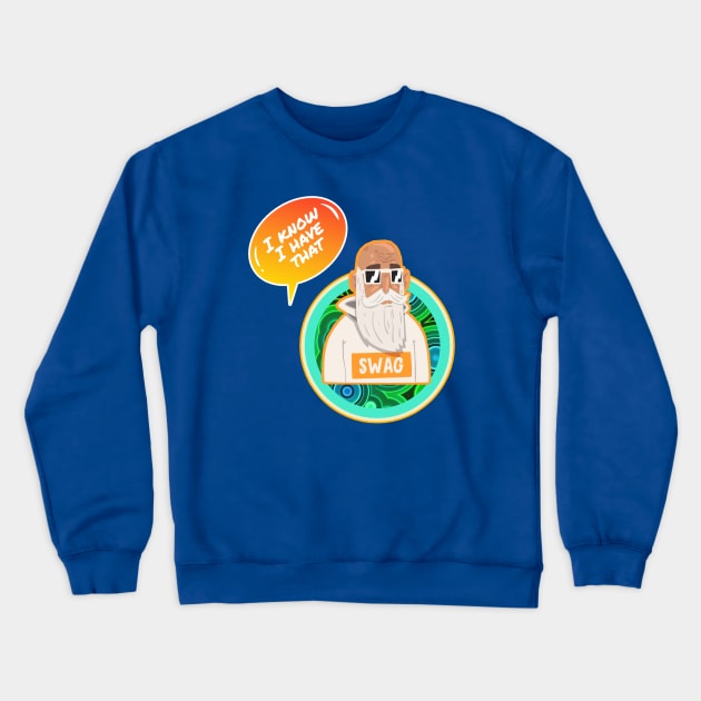 Cool Swag Man Crewneck Sweatshirt by O.M design